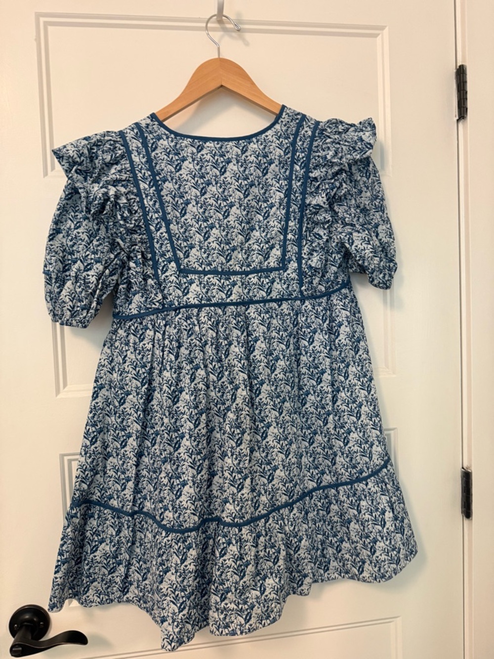Tuckernuck Hyacinth House Blue Floral Rosaleigh Mini Dress - Picture 2 of 4